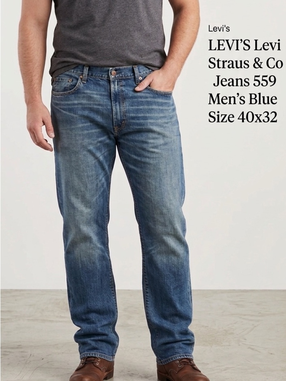 LEVI’S Levi Strauss & Co Jeans 559 Men’s Blue Size 40x32
